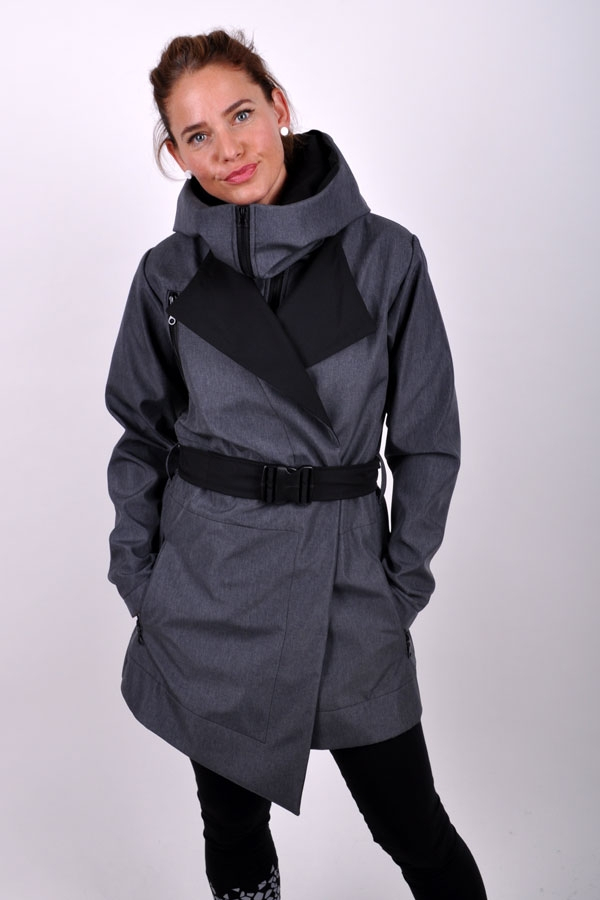 LineariX coat grey / black