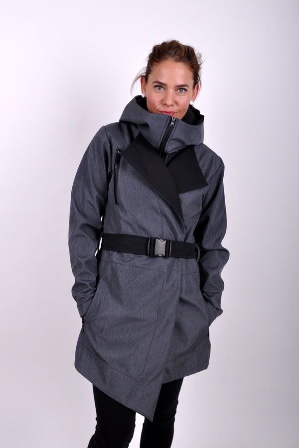 LineariX coat grey / black