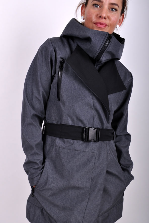 LineariX coat grey / black