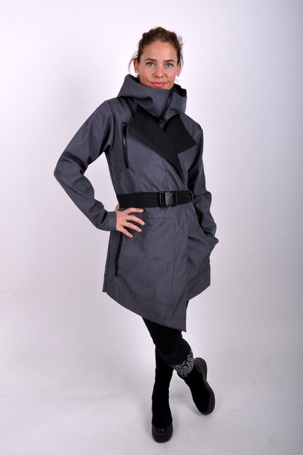 LineariX coat grey / black