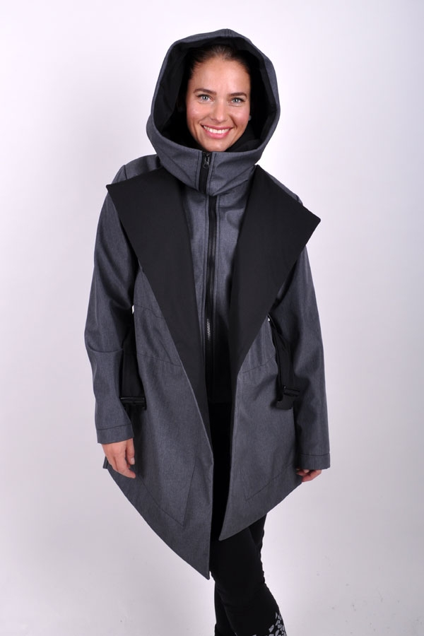 LineariX coat grey / black